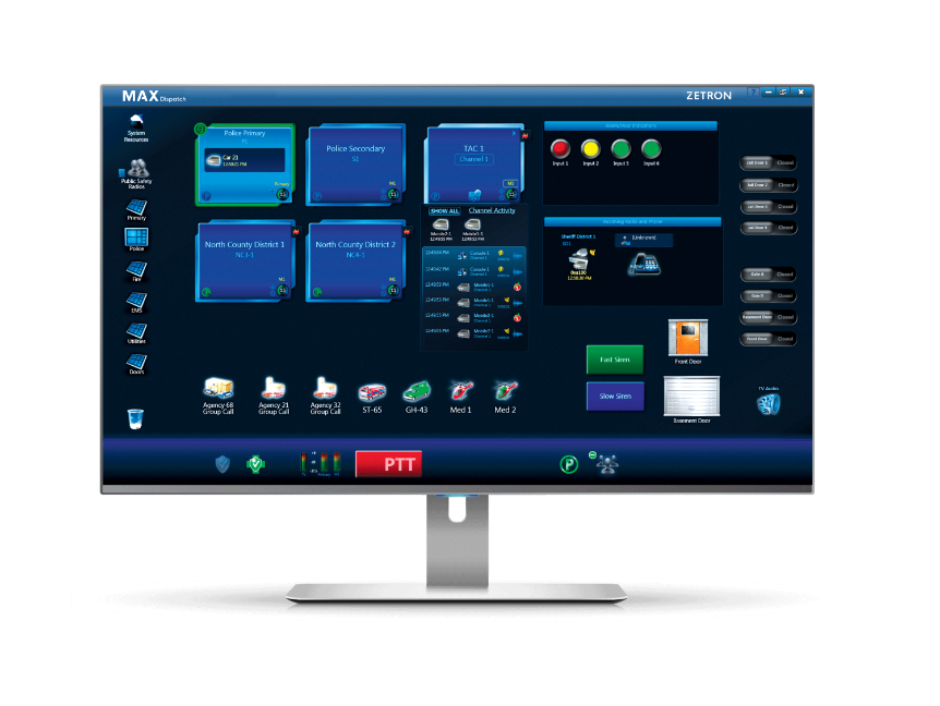Zetron MAX Dispatch Console Interface
